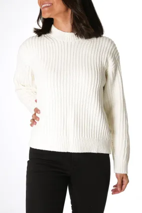 Classic Cable Knit Vintage White