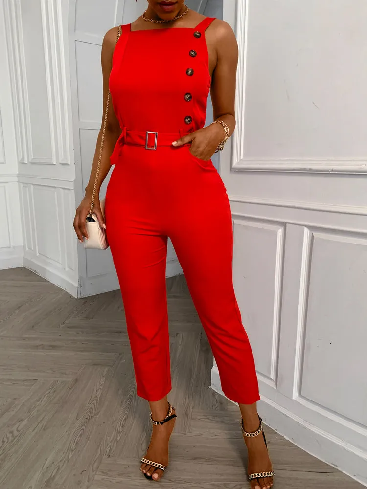 Classy Sleeveless Jumpsuit