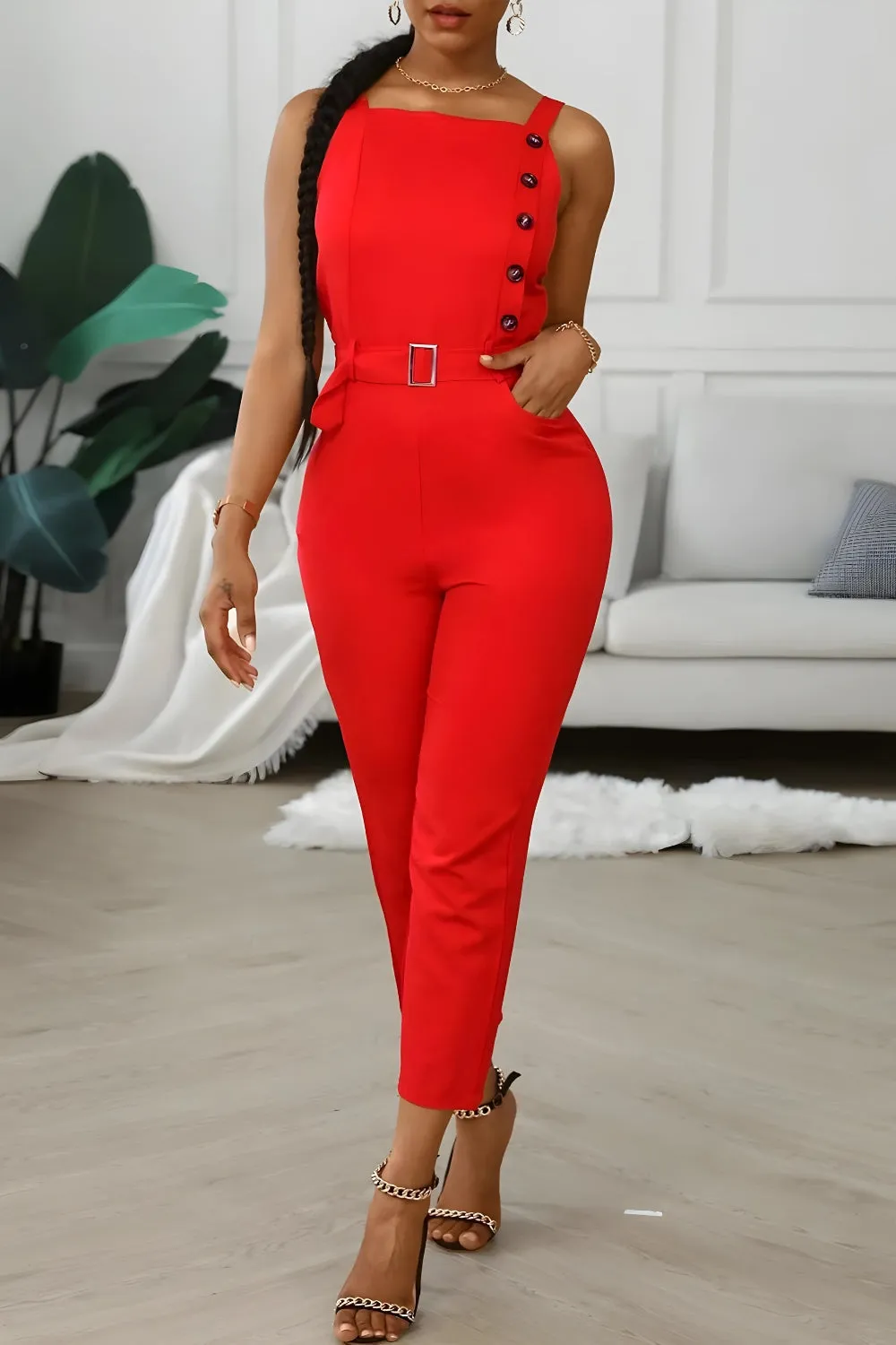 Classy Sleeveless Jumpsuit