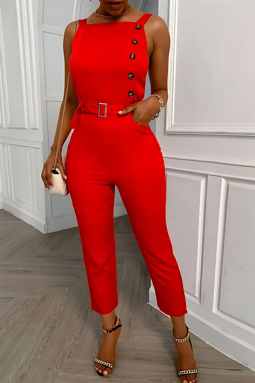 Classy Sleeveless Jumpsuit