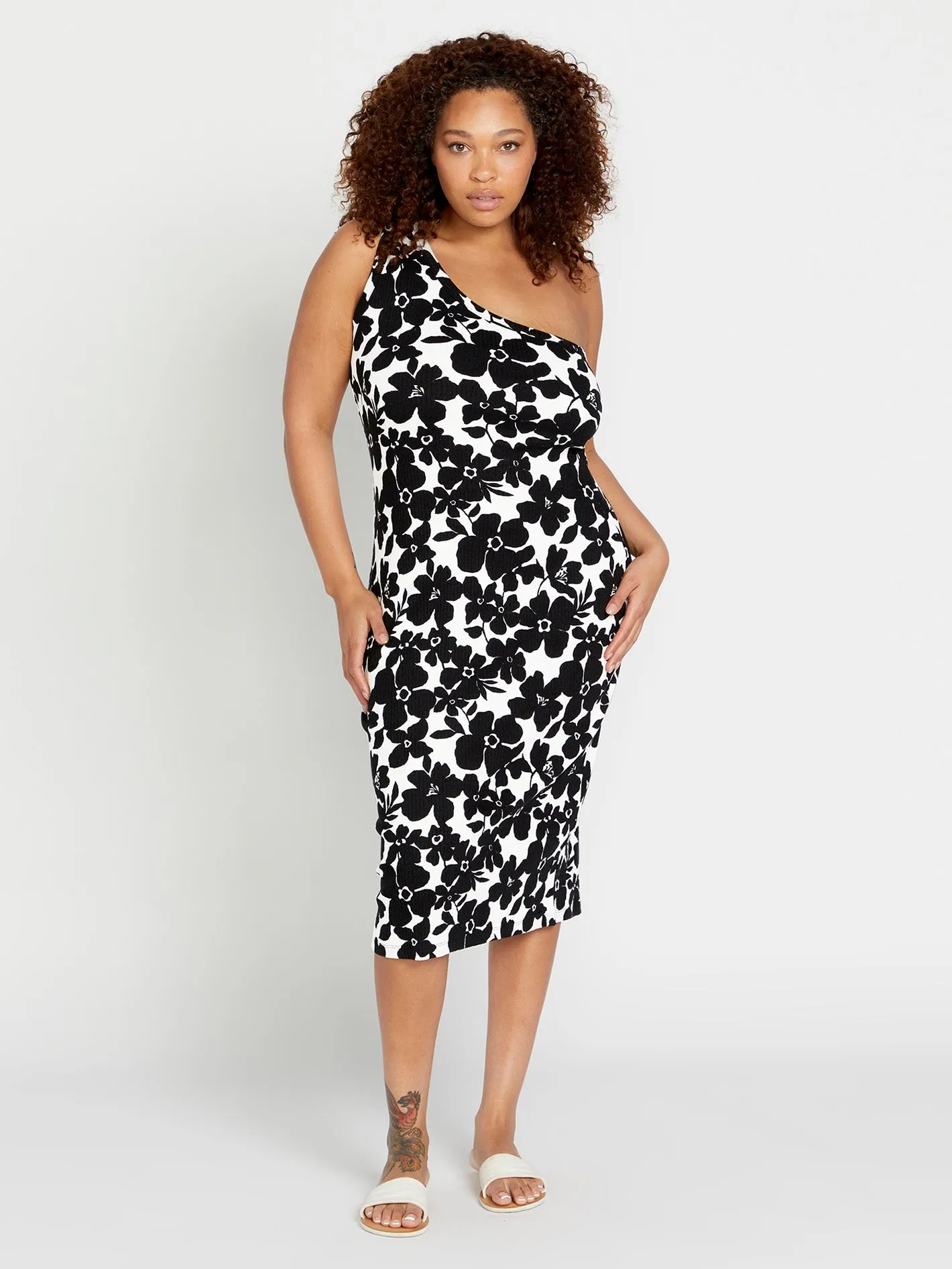 Coco Ho Assymetrical Dress - Black White