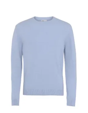 Colorful Standard Merino Wool Crewneck Jumper: POLAR BLUE (Pale Blue)