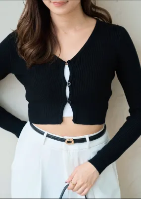 Crop Button Cardigan