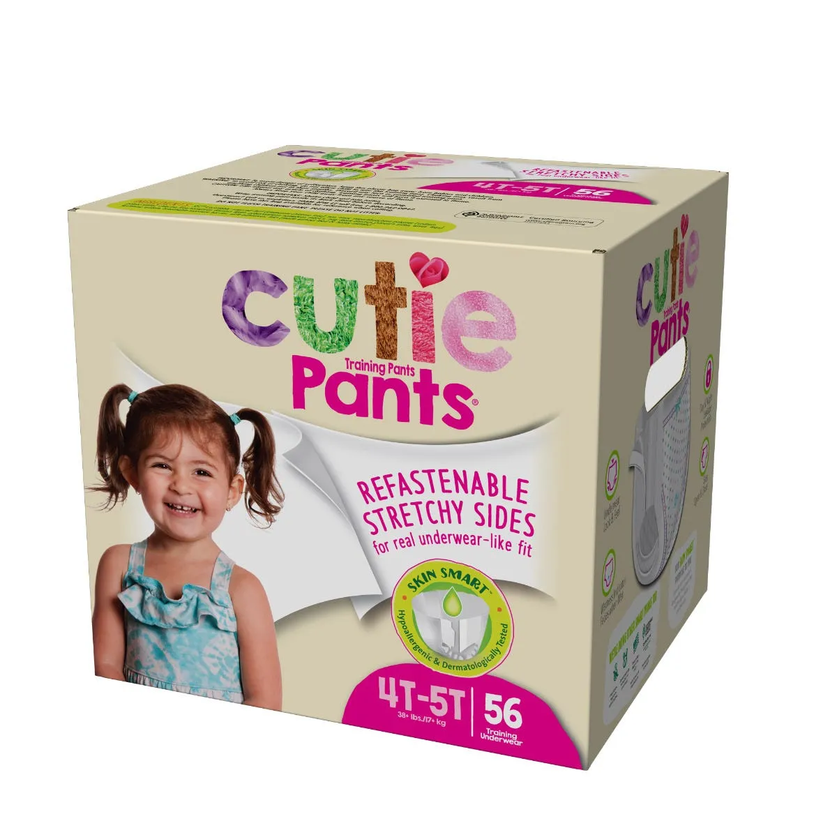 Cutie Pant Training Pant - Girl 4T-5T, Pack of 19