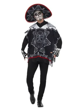 Day of the Dead Bandit Costume, Black & White