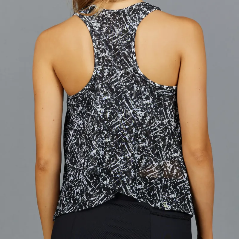 Denise Cronwall Parker Layer Top (Print) - Black