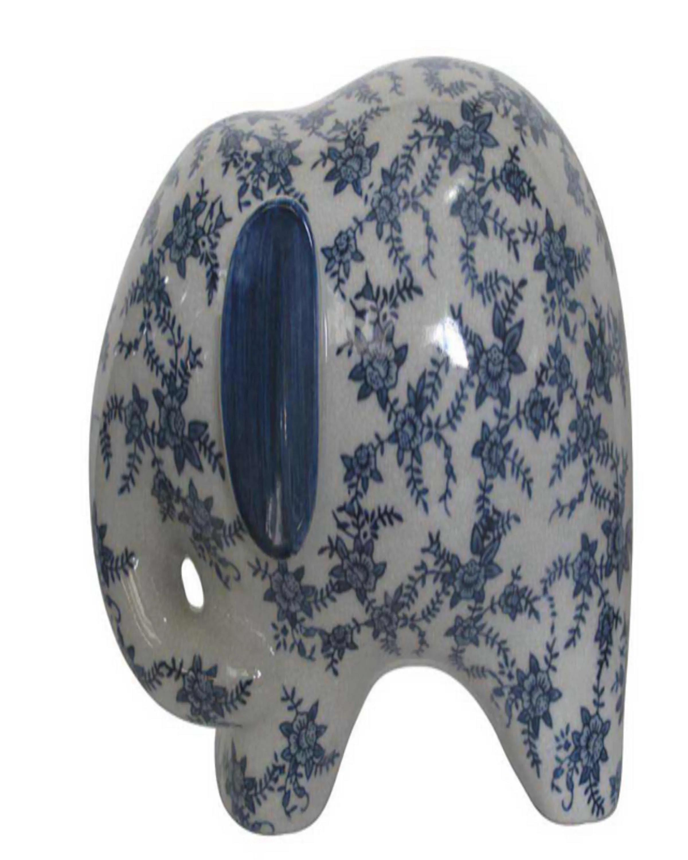 Dinah Blue and White Vases Set of 1 - Angie Homes