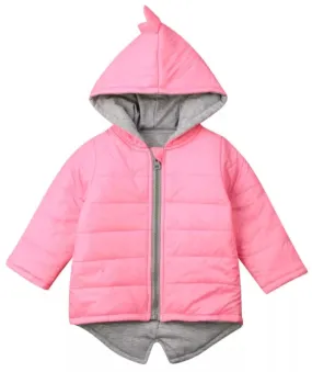 Dino Puffer Jacket Pink #1000318