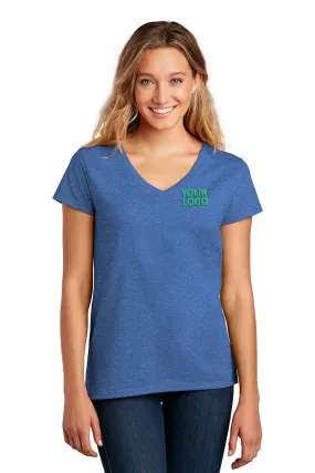 District Women Re-Tee V-Necks, Blue Heather