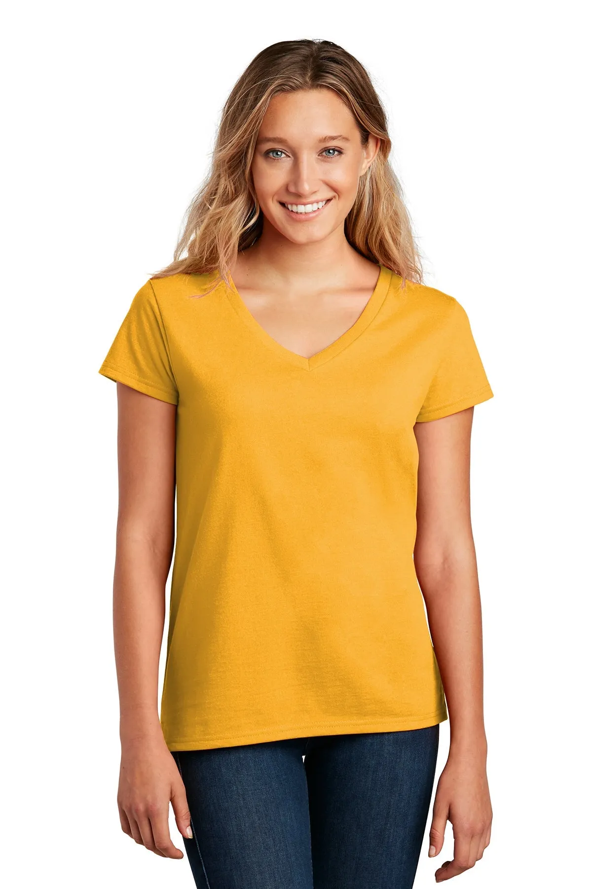 District Women Re-Tee V-Necks, Maize Yellow