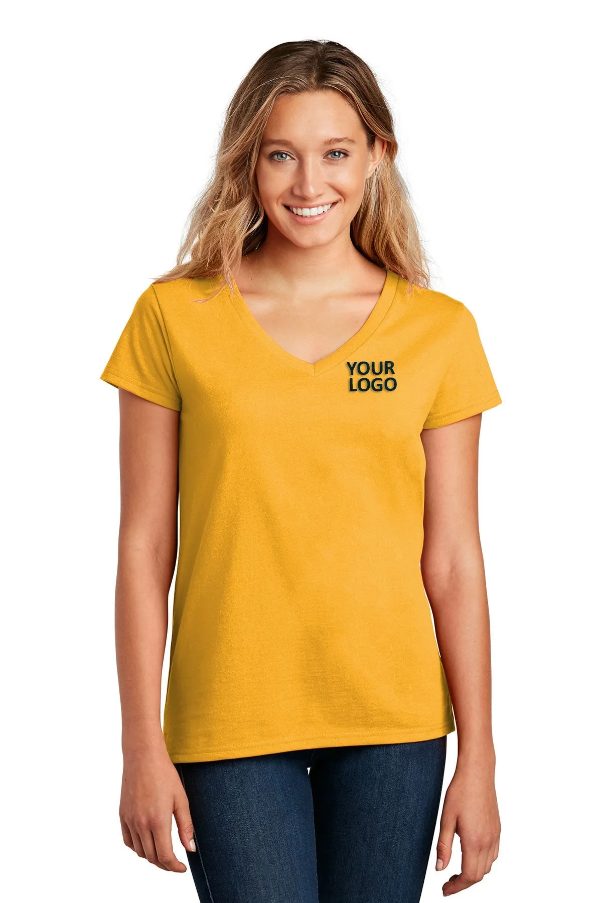 District Women Re-Tee V-Necks, Maize Yellow