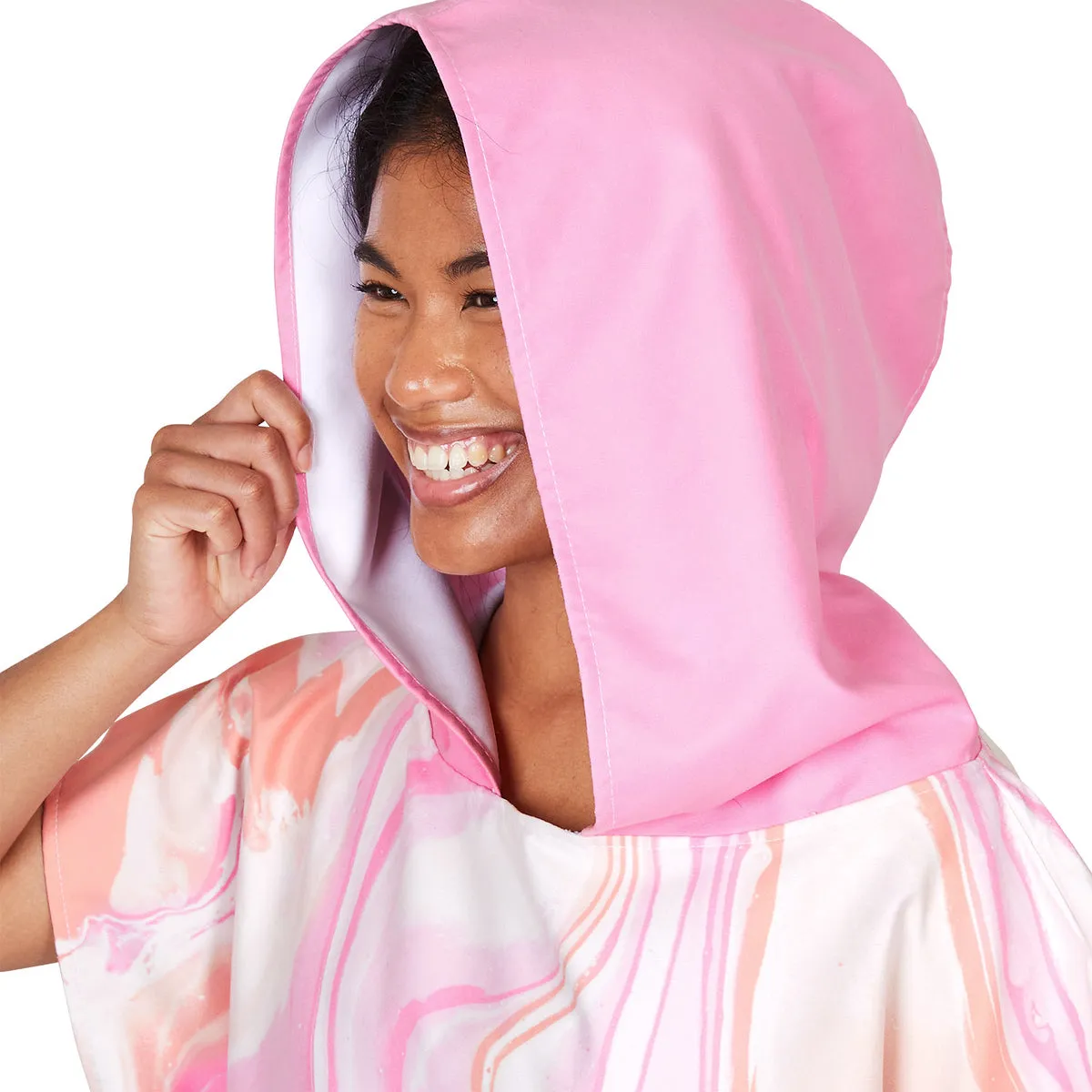 Dock & Bay Adult Poncho - Marble - Peach Melba - Outlet