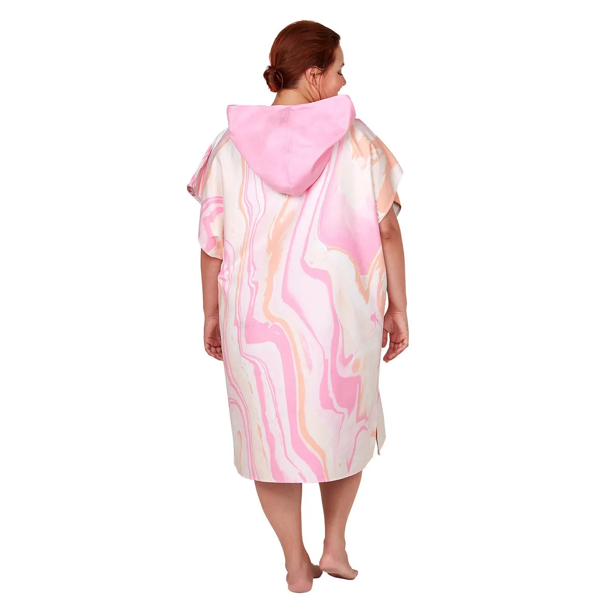 Dock & Bay Adult Poncho - Marble - Peach Melba - Outlet