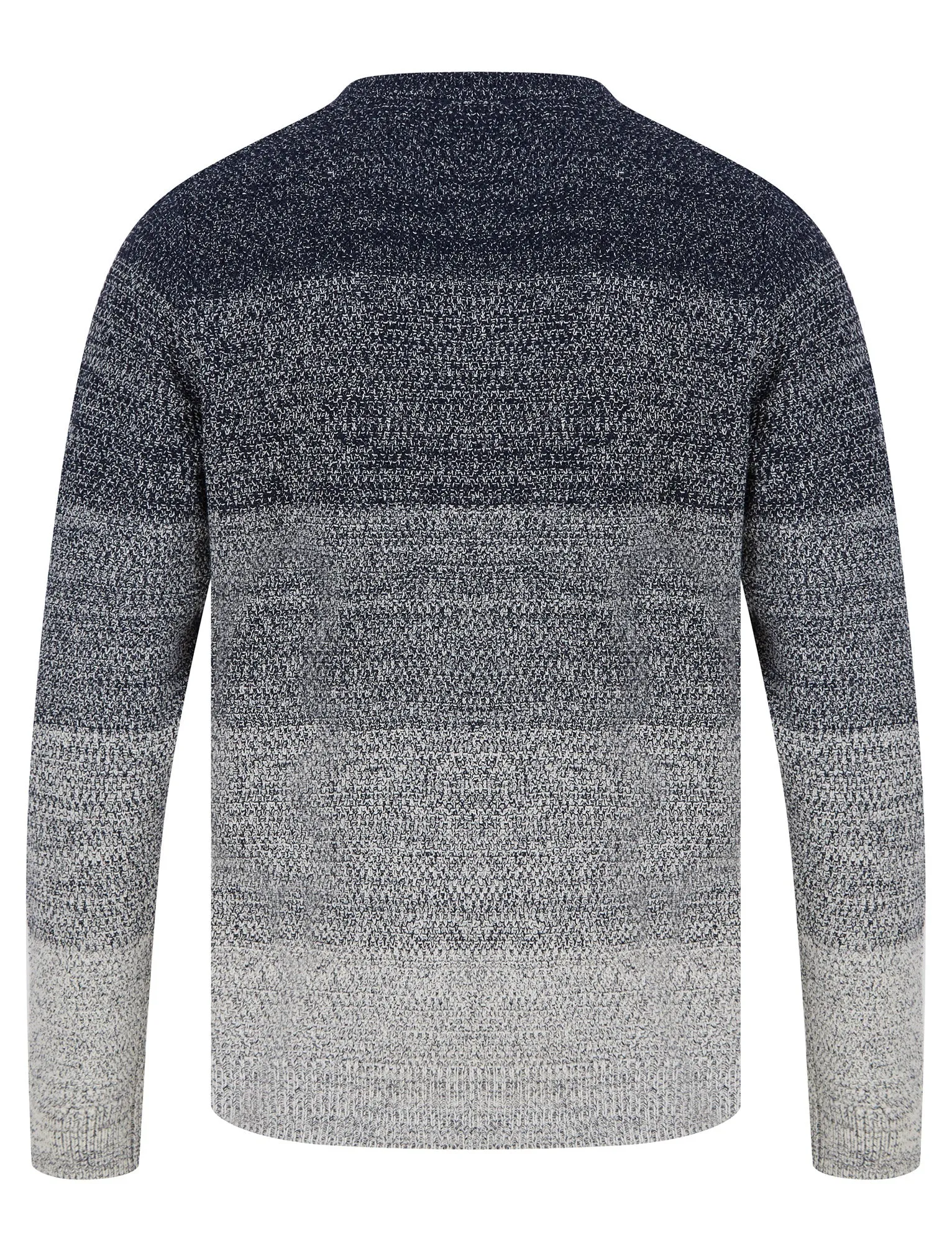 Dusen Graduated Colour Block Knitted Jumper in Navy - Tokyo Laundry