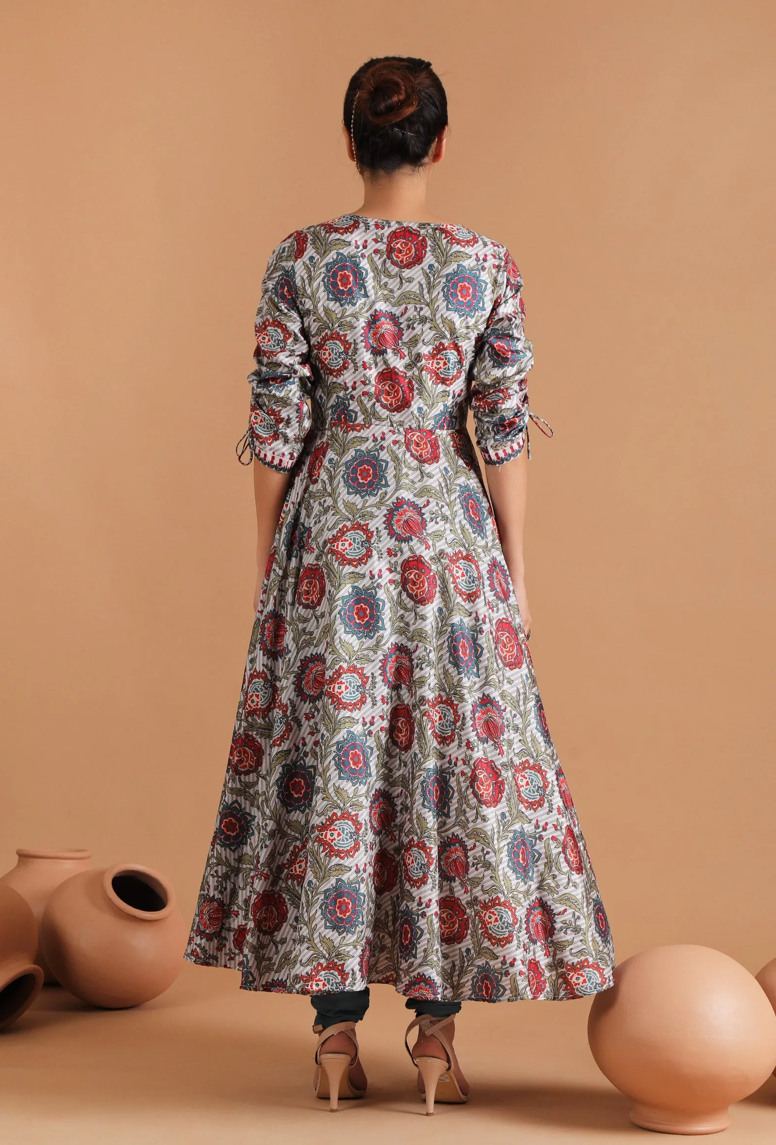 Ekaja Allover Kalamkari Kurta Dress