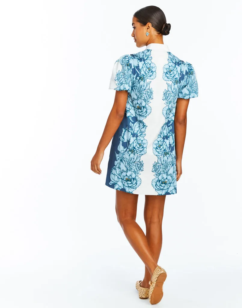 Elliana Printed Barong Mini Dress