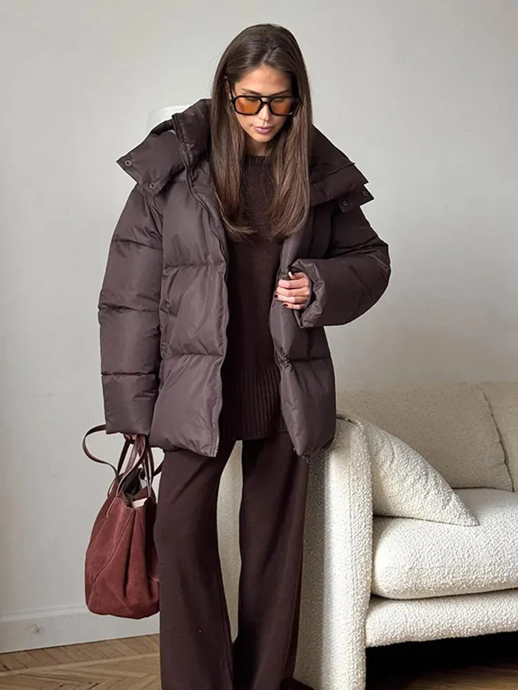 Elodie - Cosy puffer jacket with large hood