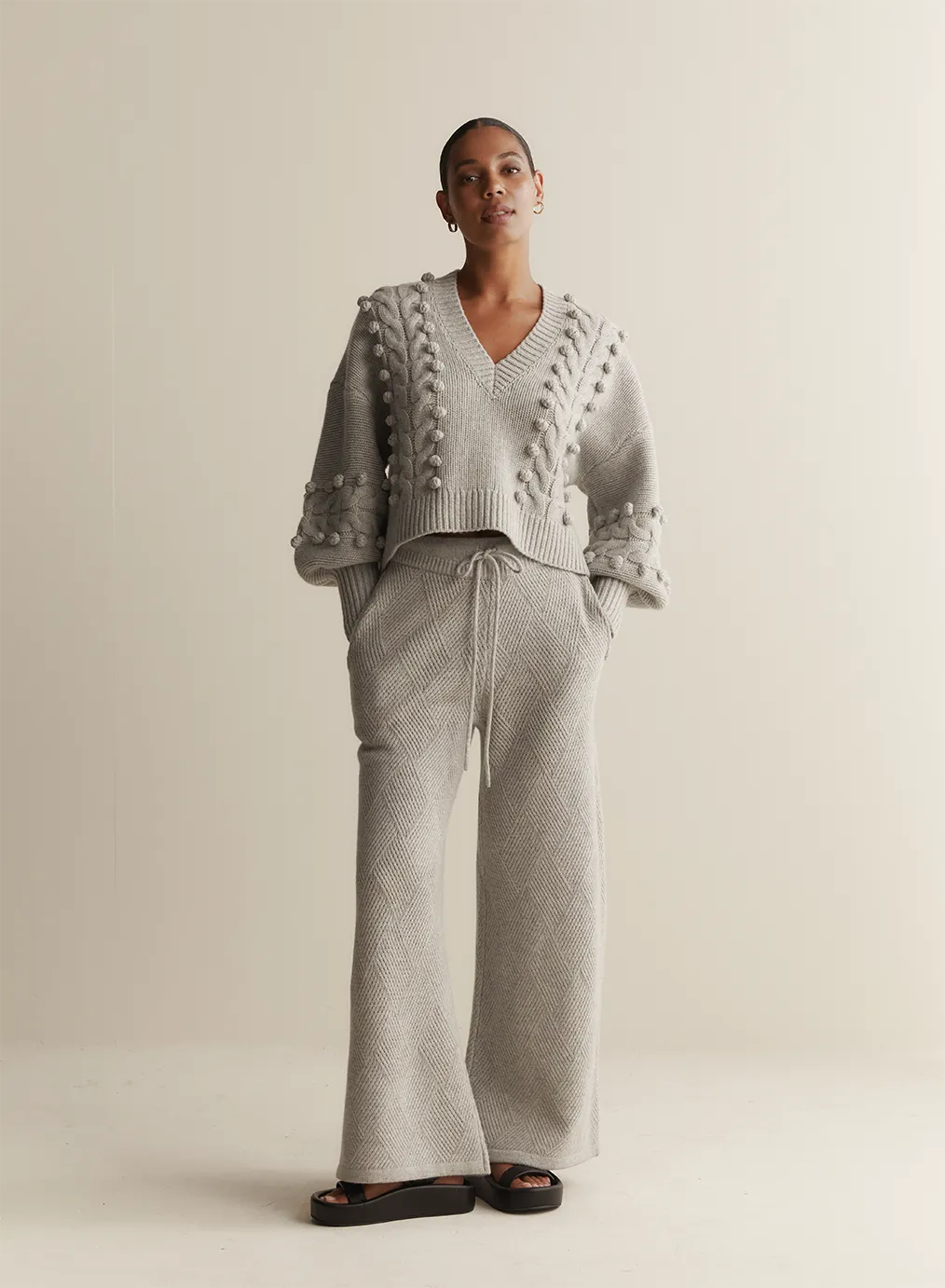 Elsa Wool Knit | Grey Marle