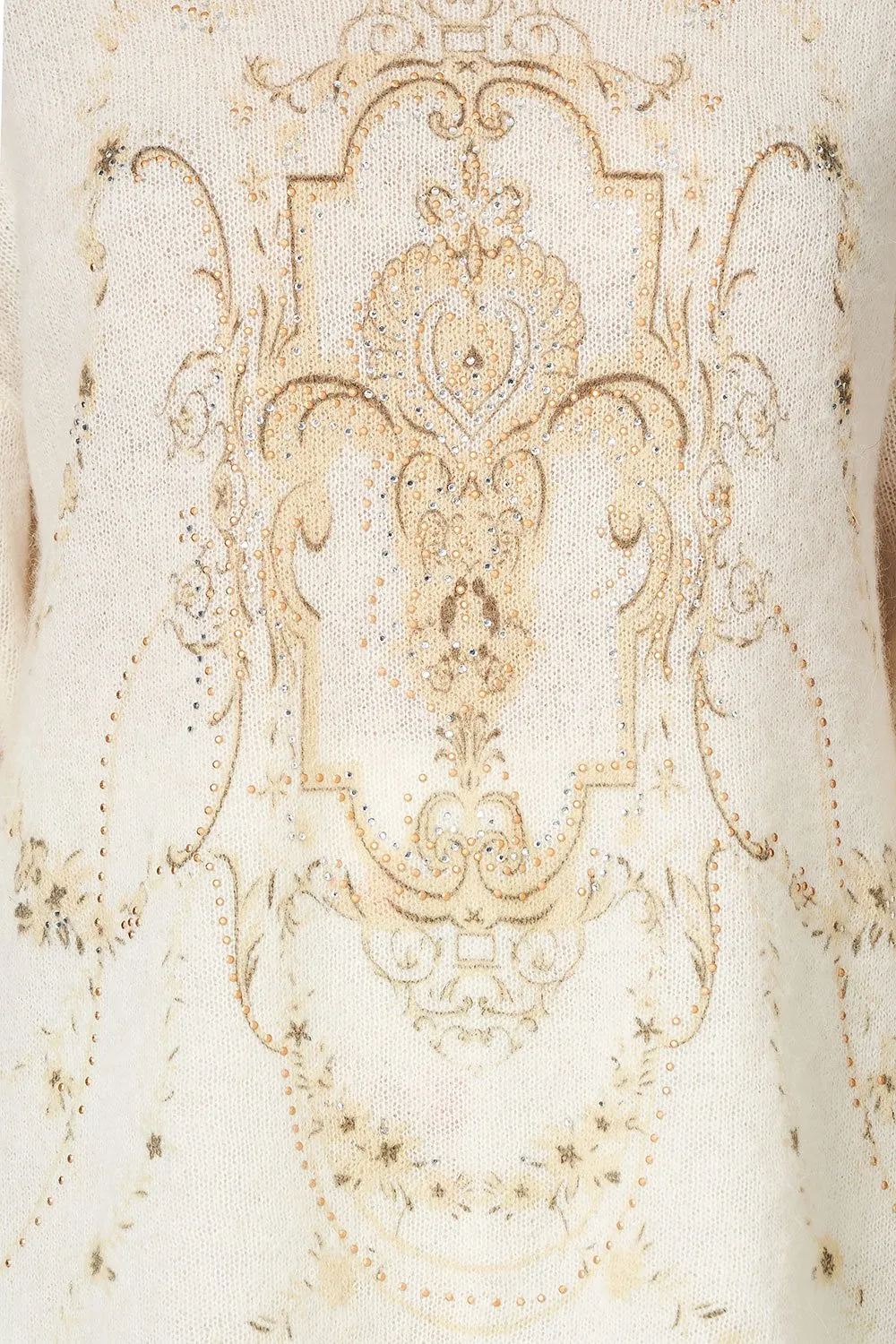 EMBELLISHED KNIT IVORY