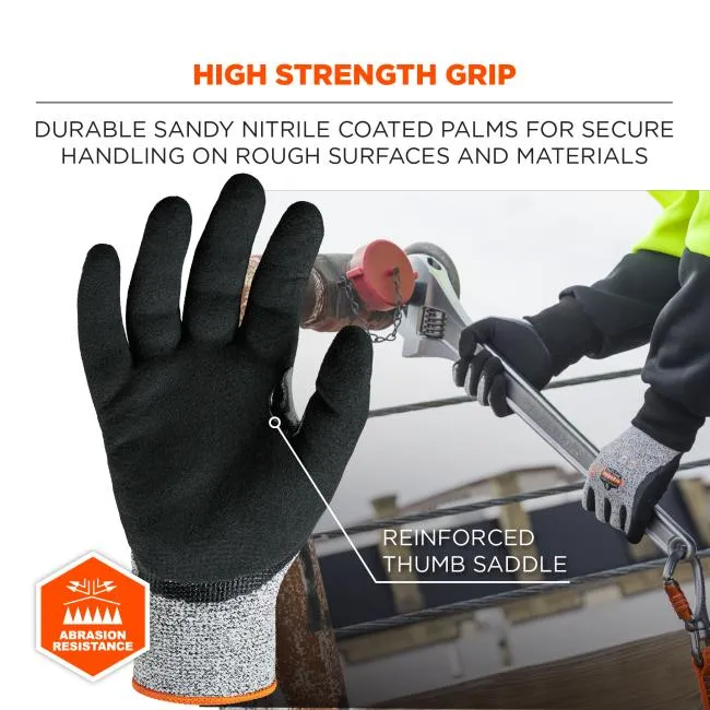 Ergodyne ProFlex 7031 Nitrile Coated A3 Cut-Resistant Gloves - Gray