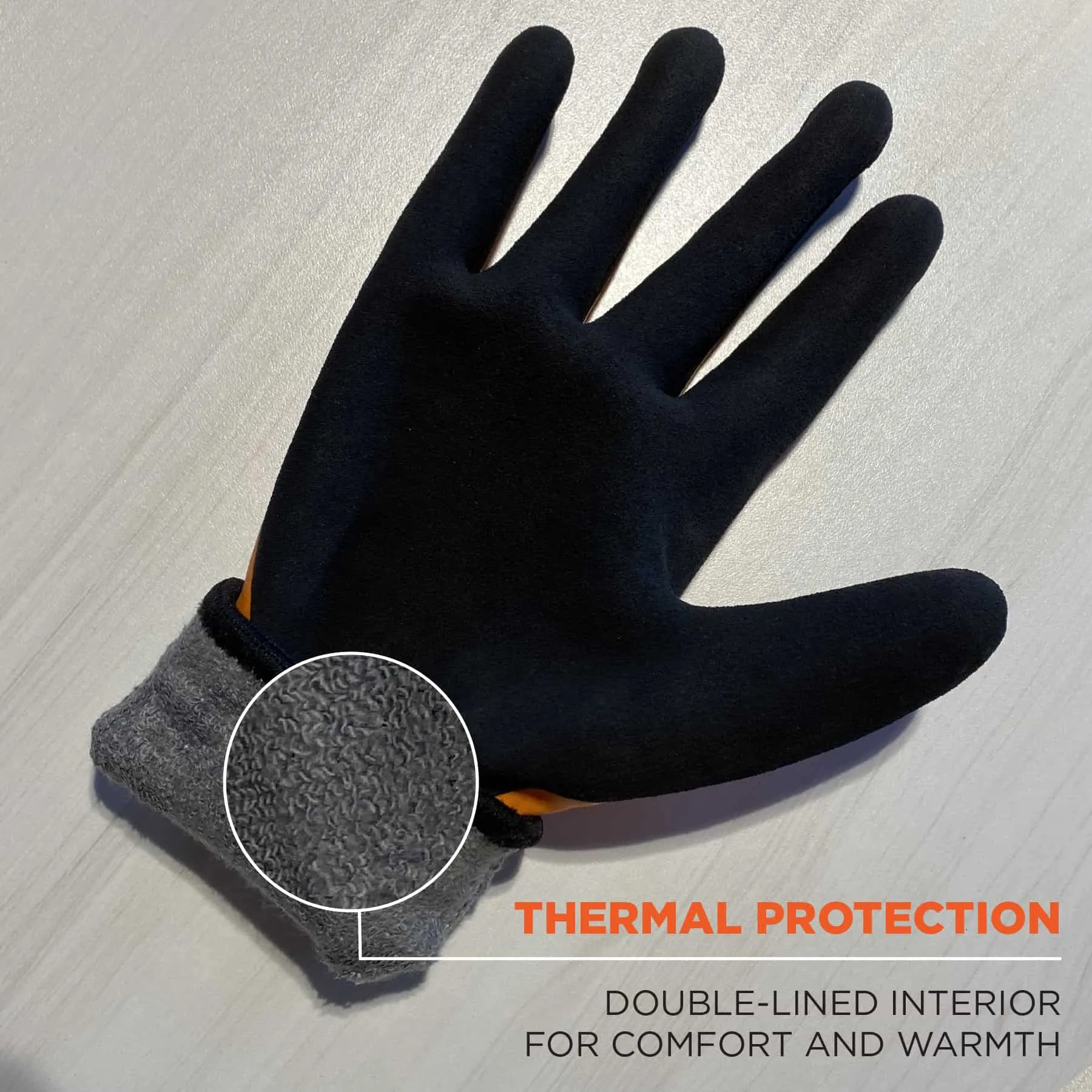 Ergodyne ProFlex 7551 Cut-Resistant Winter Work Gloves - Orange