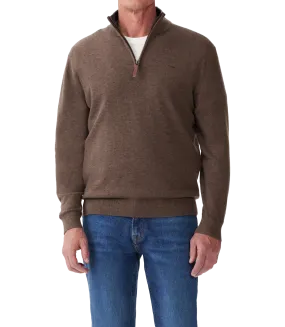 Ernest Sweater - 1/4 Zip - Nutmeg