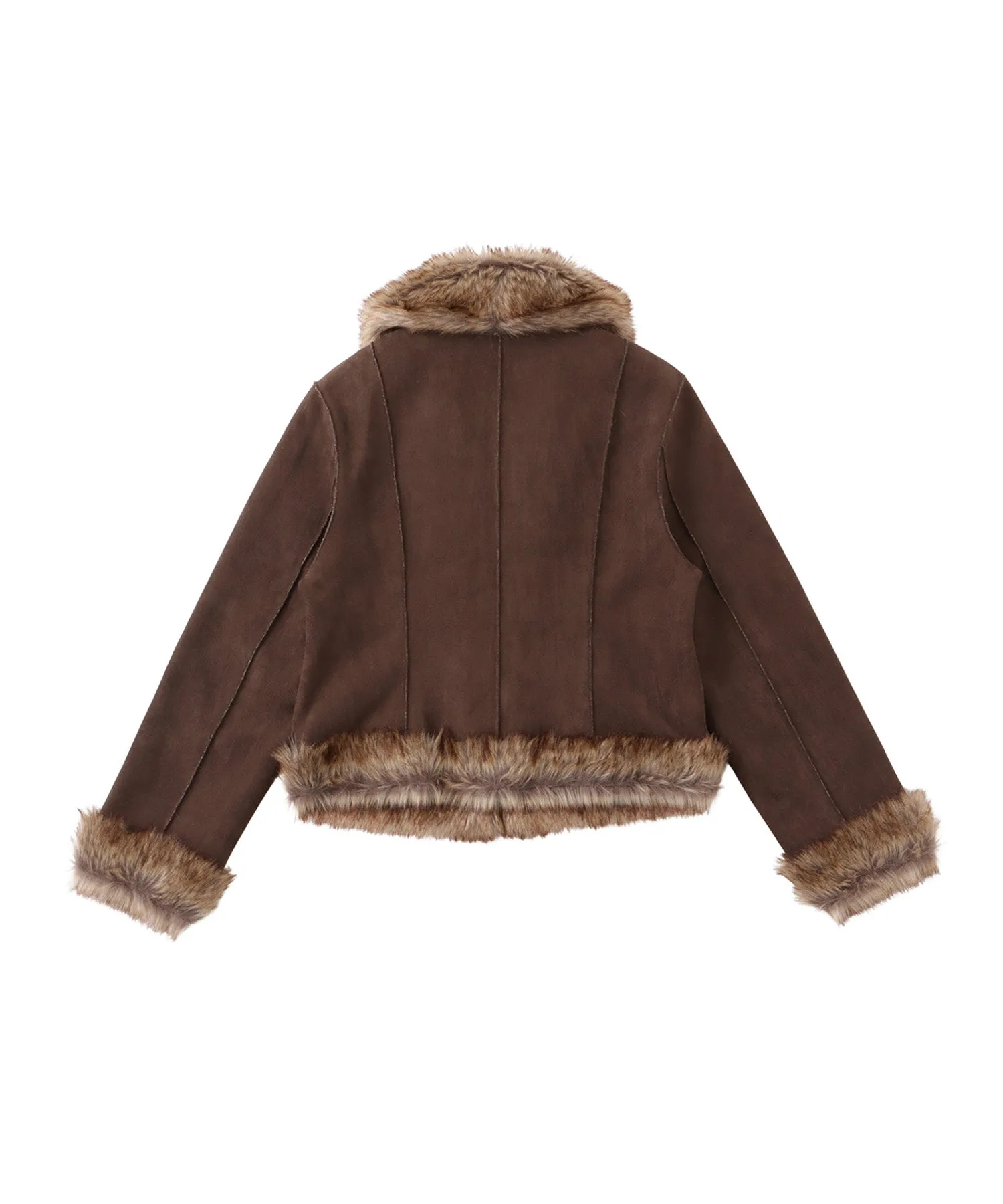 Fake mouton fur coat