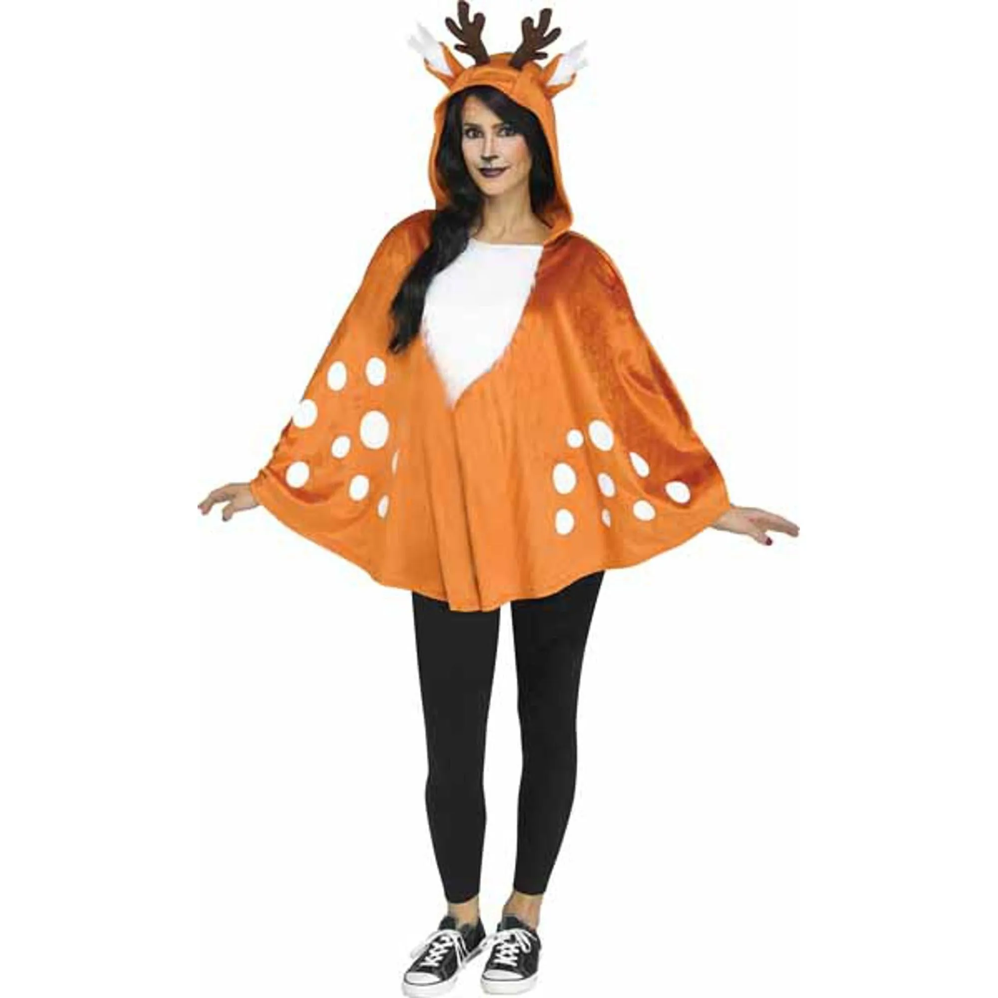 Fantasy Fawn/Deer Poncho For Kids (Size 4-14)