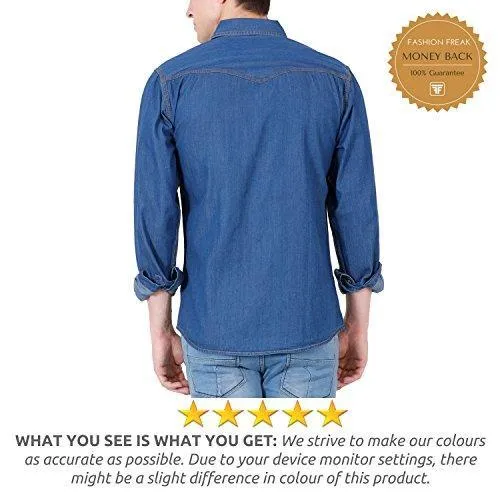 Fashion Freak Denim Shirt For Men (Jean Shirt) (DS003) (XXL - 42)