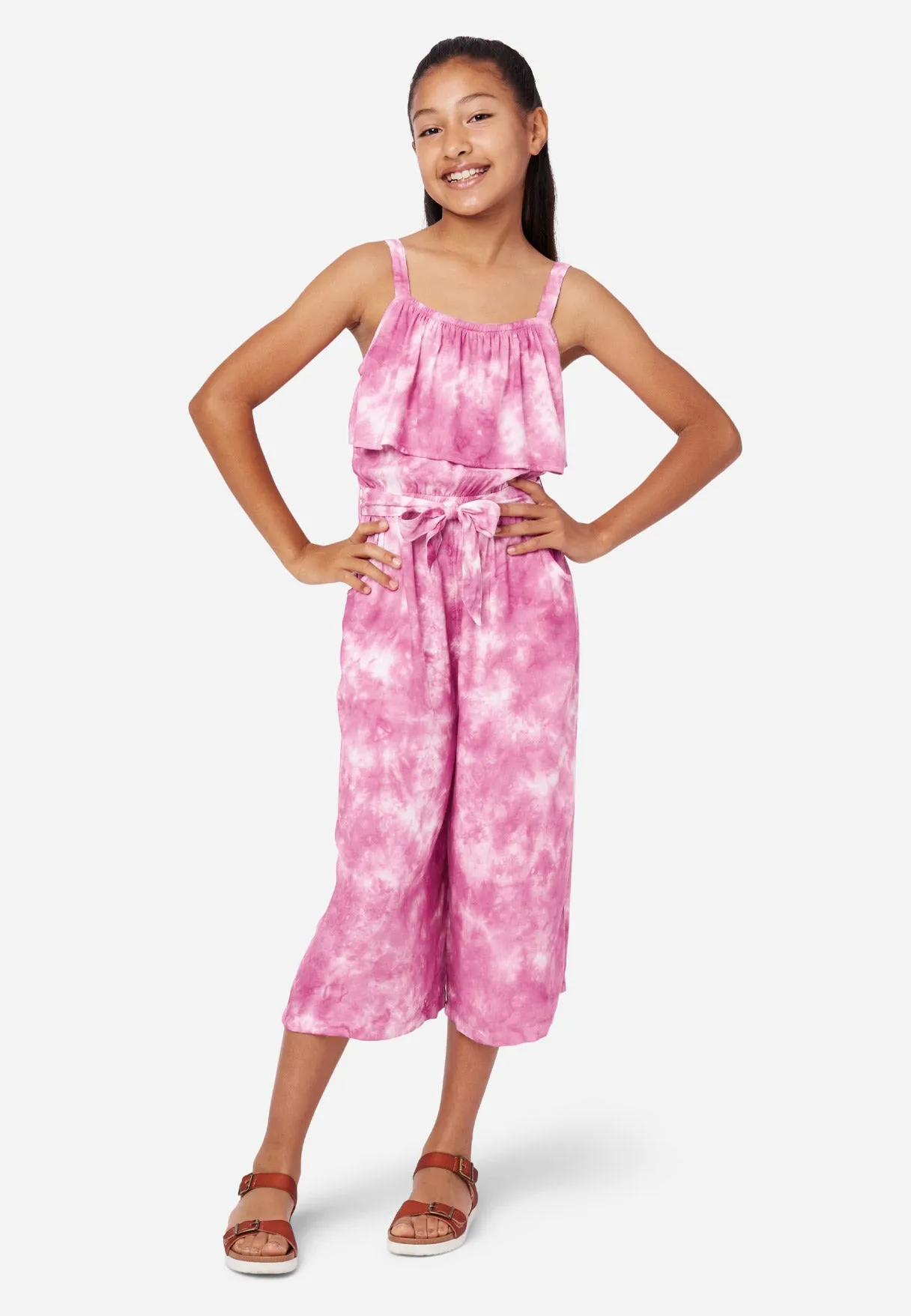 Festival Fuchsia Tie-Dye Jumpsuit