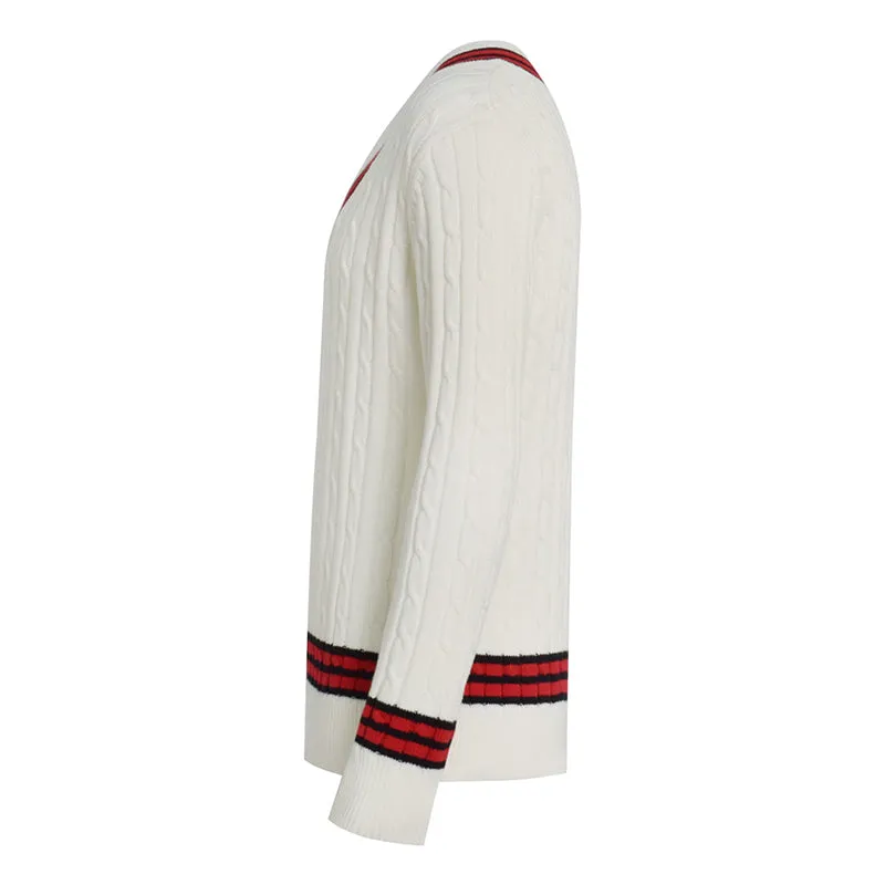 Fifth Doctor Cricket Sweater Doctor Who 5th Doctor Jumper Cosplay Outfit