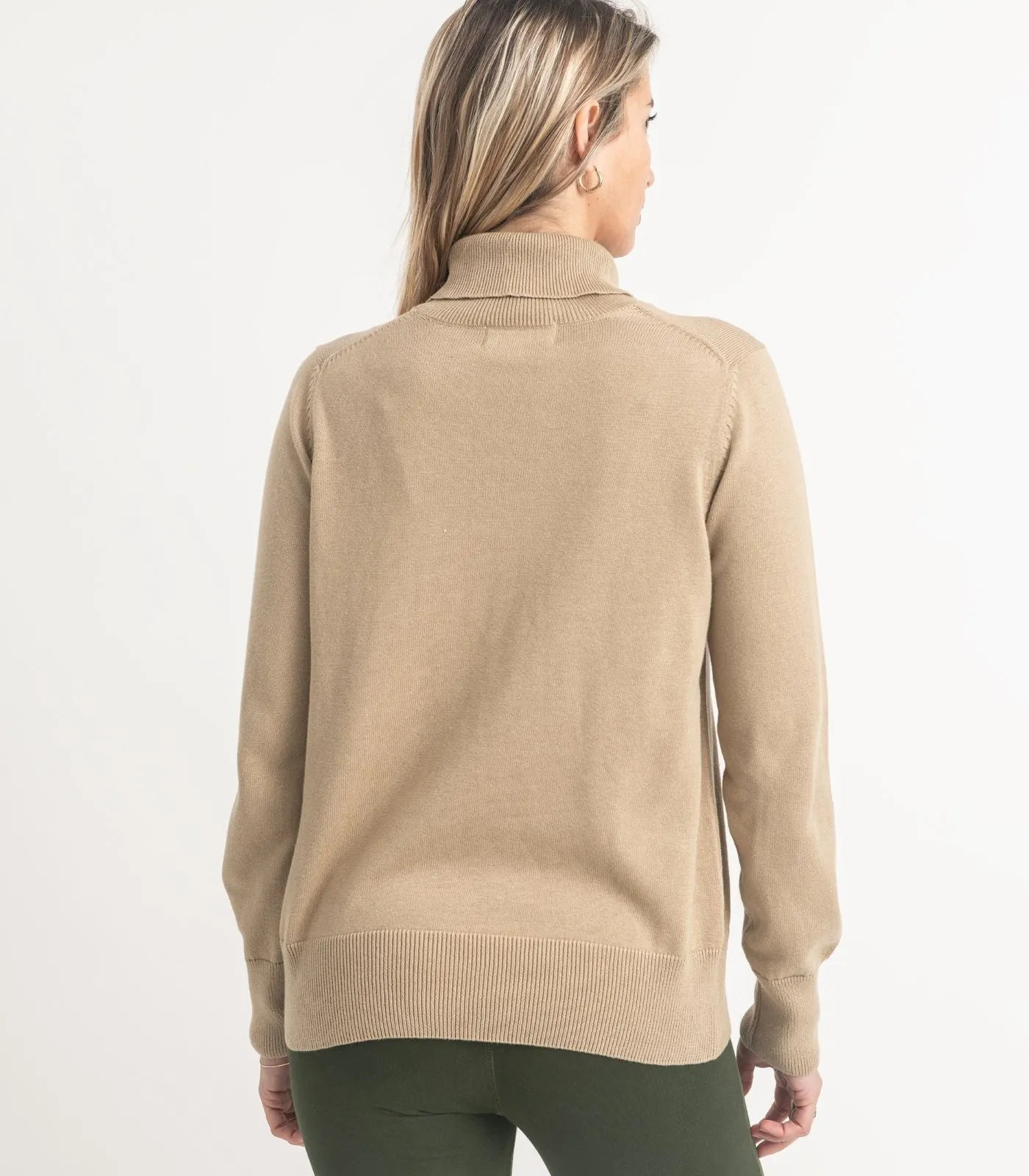 Fine Knit Turtleneck Jumper