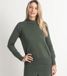 Fine Knit Turtleneck Jumper