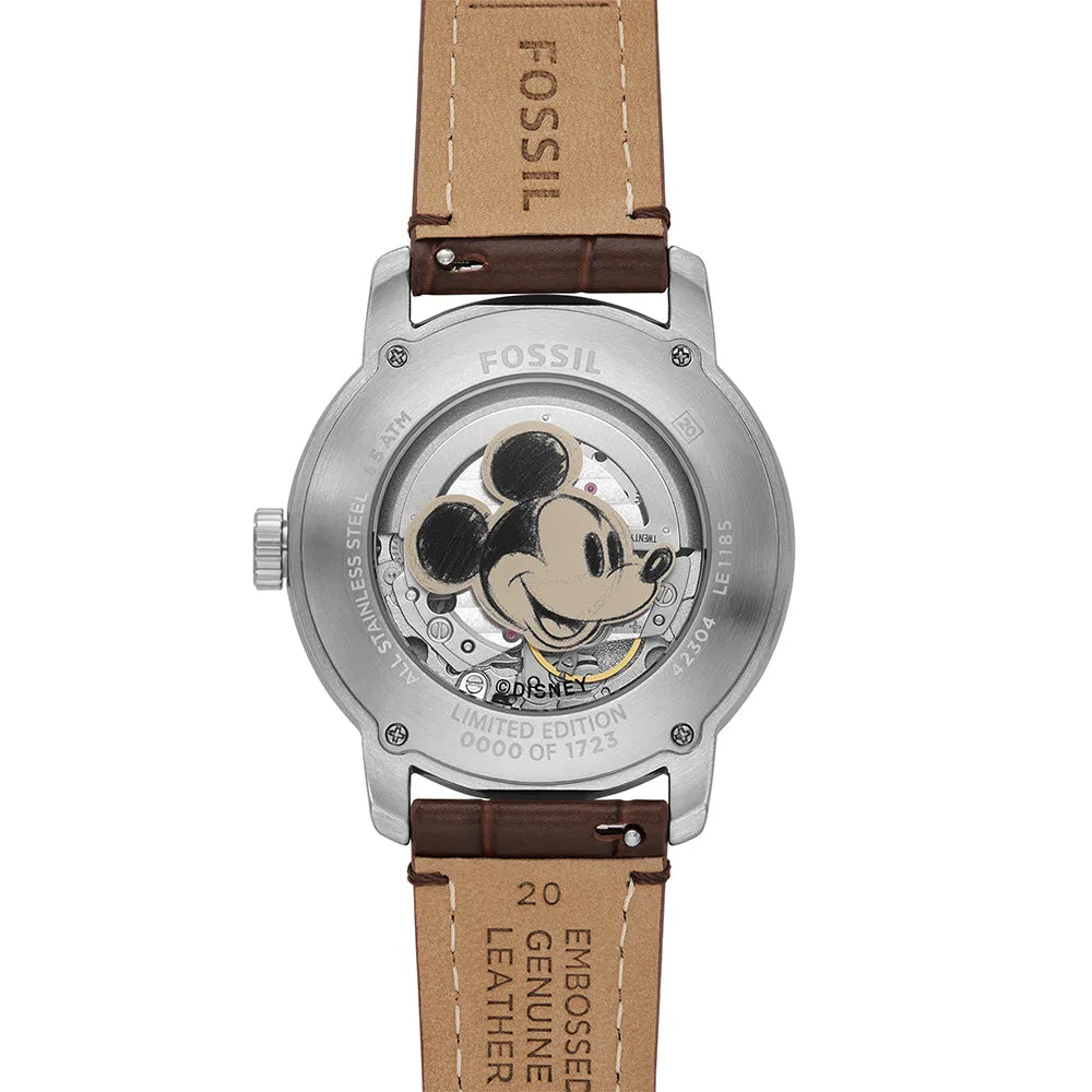 Fossil LE1185 Sketchbook Mickey Heritage Automatic 100th Disney Anniversary