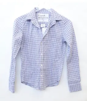 Frank & Eileen - Barry Button Up Shirt in Small Blue Plaid