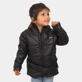 Girls Puffer Jacket Moon Less - BLACK