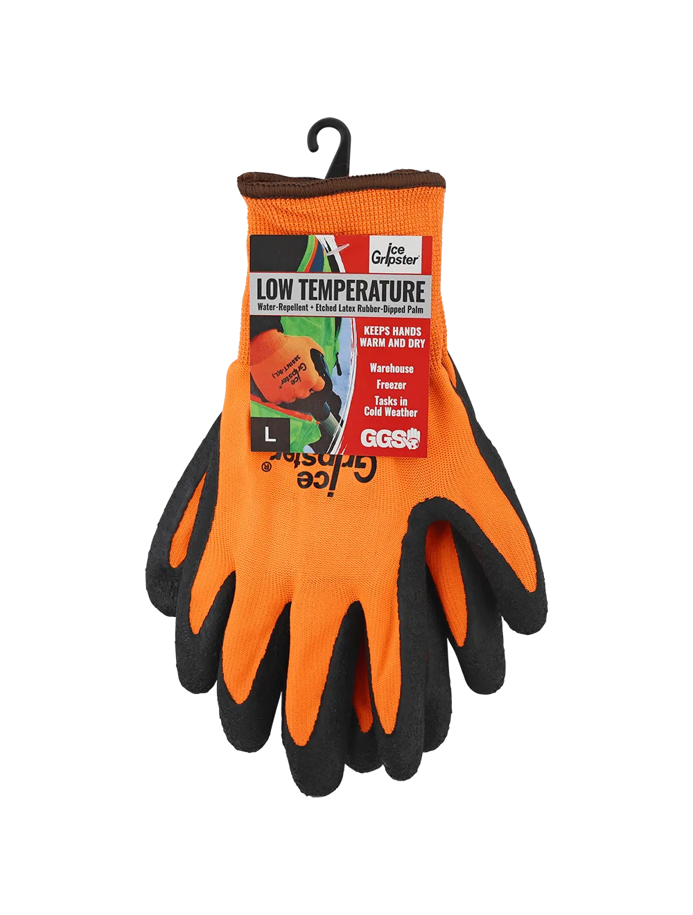 Global Glove Ice Gripster Etched Rubber Coated Gloves