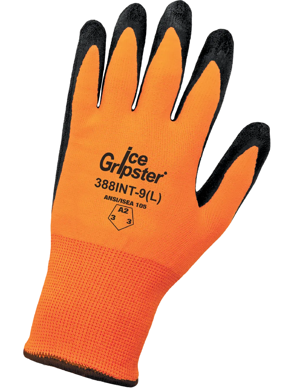 Global Glove Ice Gripster Etched Rubber Coated Gloves