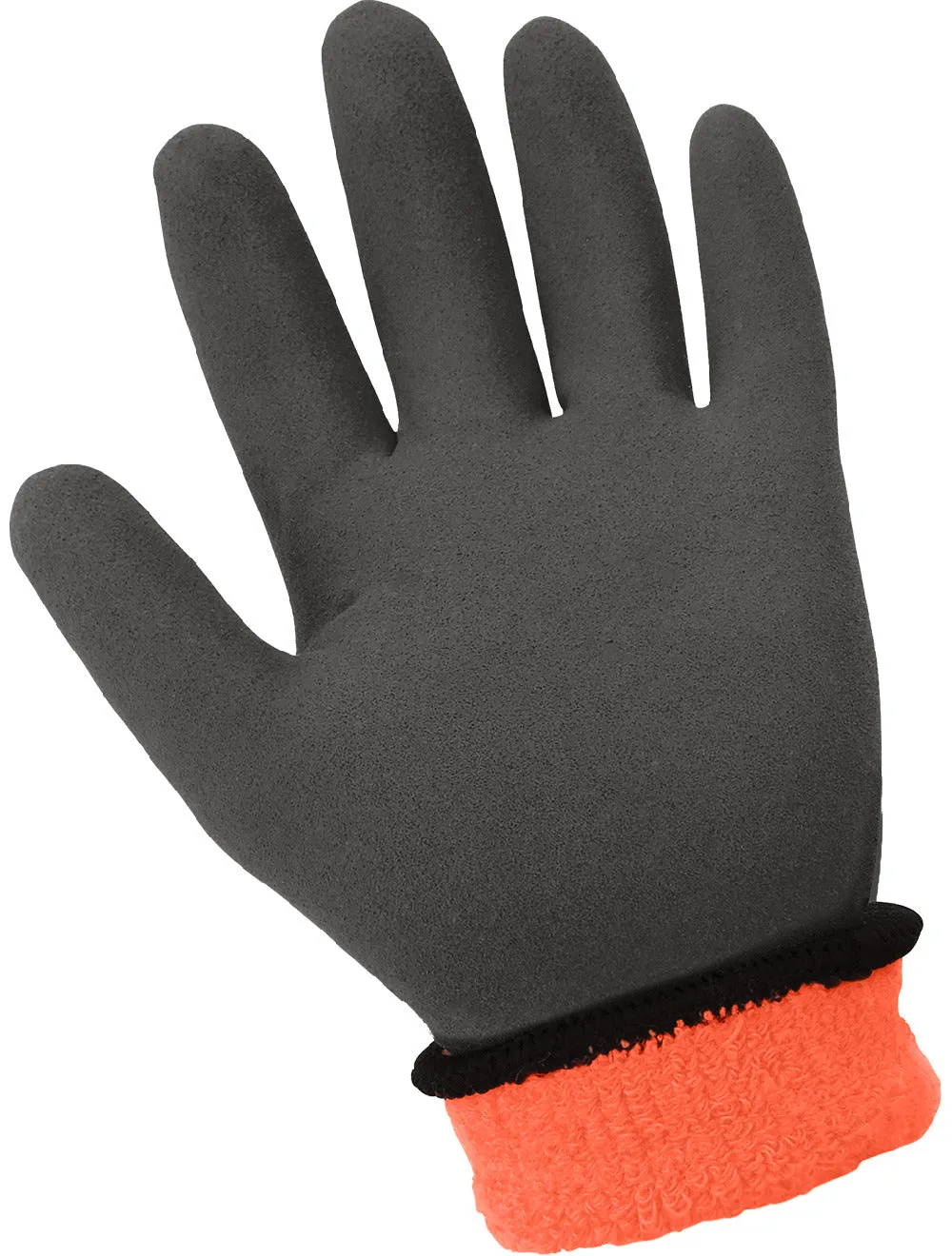 Global Glove Ice Gripster High-Visibility Double-Coated Low Temperature Touch Screen Glove - Orange & Gray