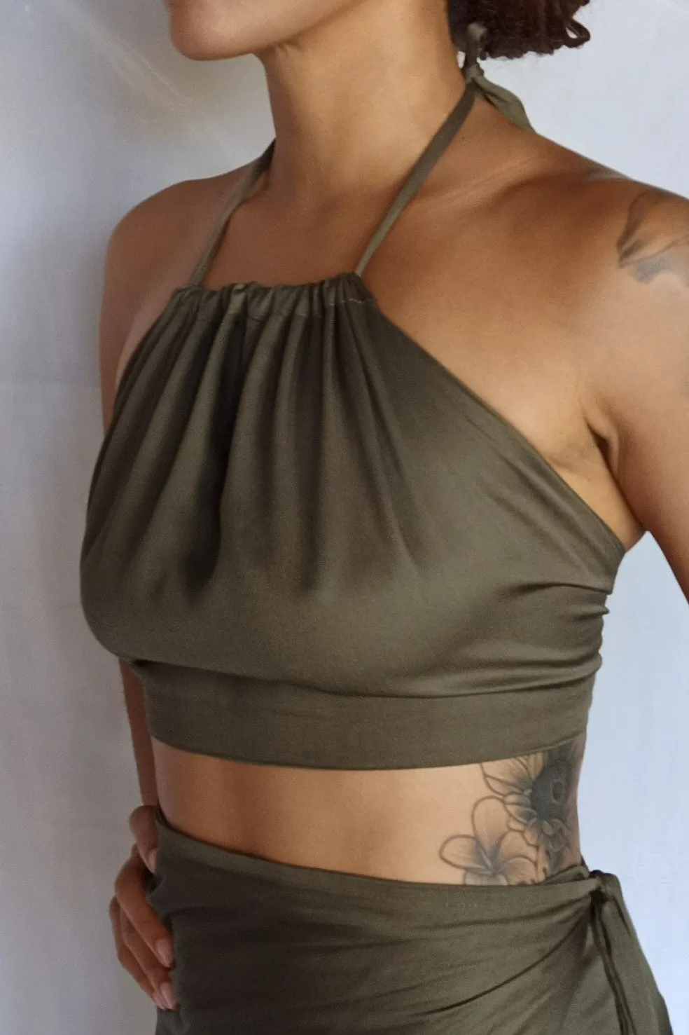 Halter Top in Sage