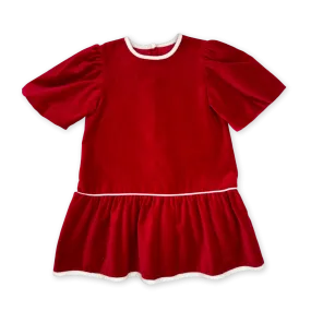 Harper Dress- Ruby Red Velvet