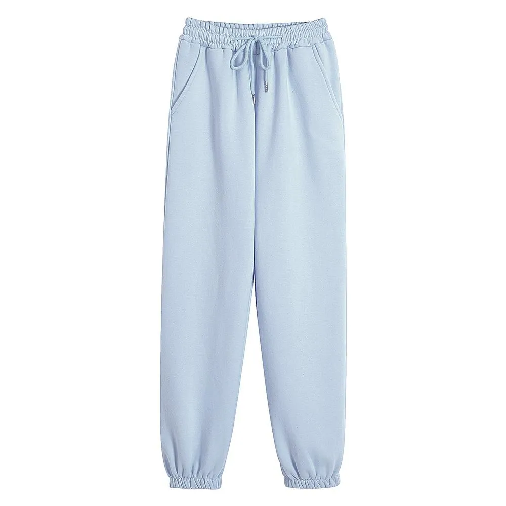 High Waisted Lounge Cotton Sweatpants