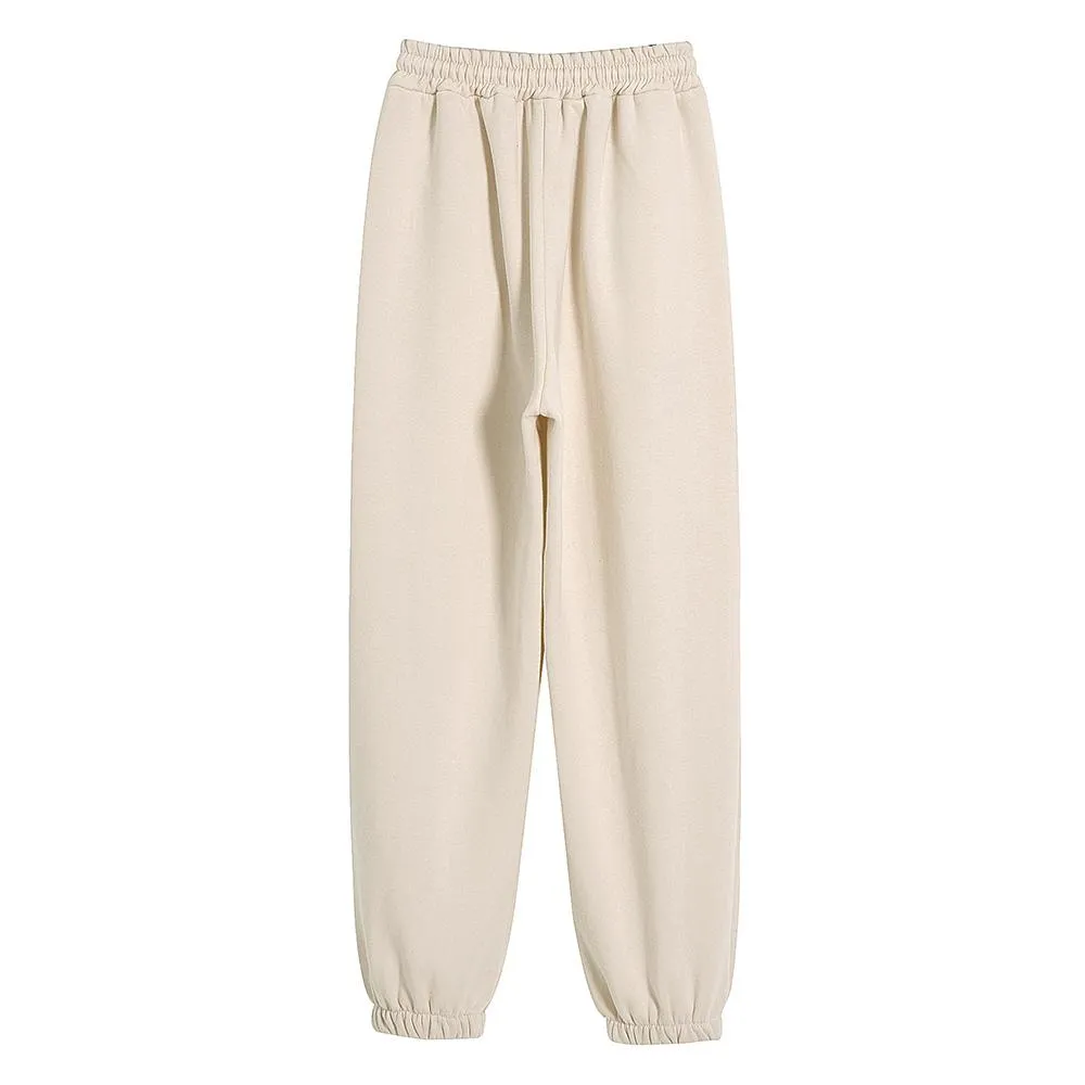 High Waisted Lounge Cotton Sweatpants