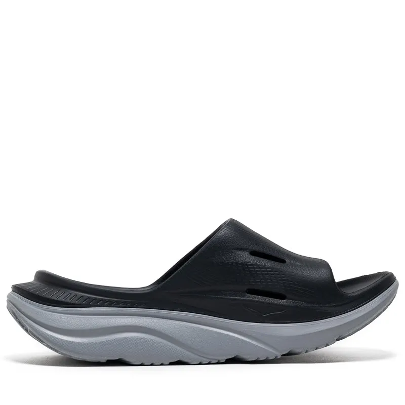 Hoka Ora Recovery Slide - Black/Stelar Grey