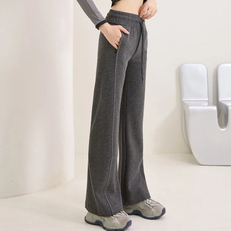 INSTOCK - 2024 autumn and winter new thick wide-leg pants