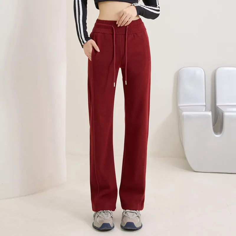 INSTOCK - 2024 autumn and winter new thick wide-leg pants