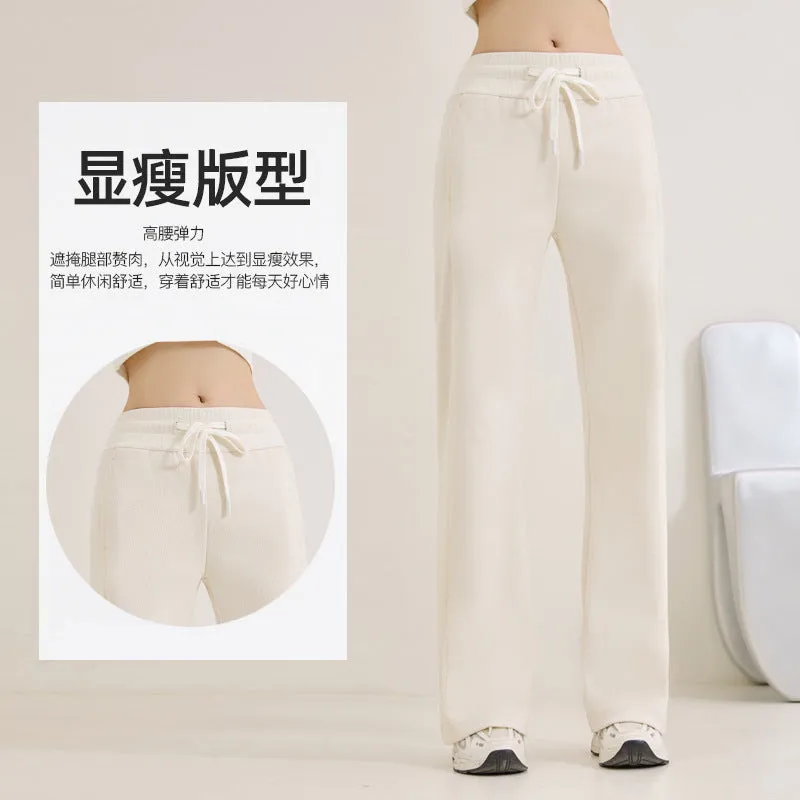 INSTOCK - 2024 autumn and winter new thick wide-leg pants