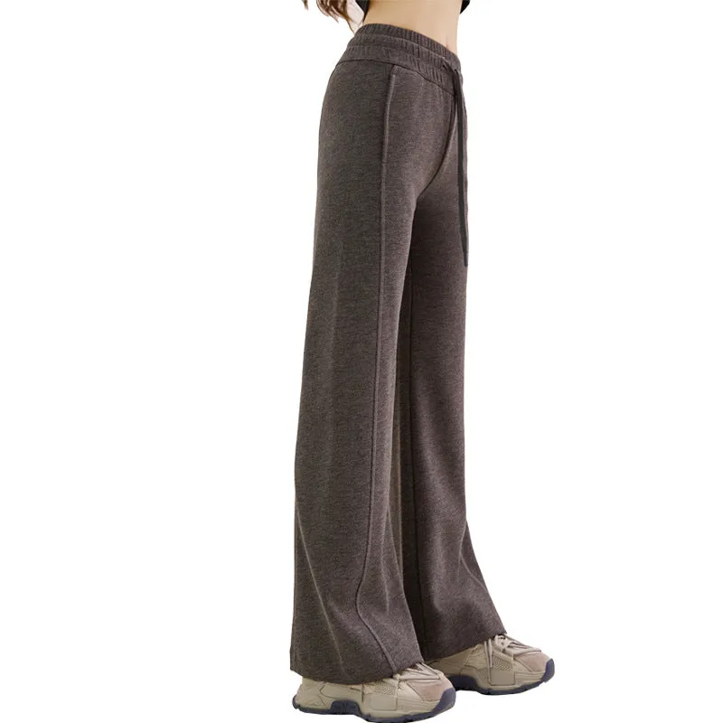 INSTOCK - 2024 autumn and winter new thick wide-leg pants