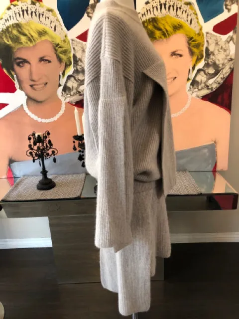 Issey Miyake Taupe Wool Angora Knit Panel Vintage Dress 2886-1-8421