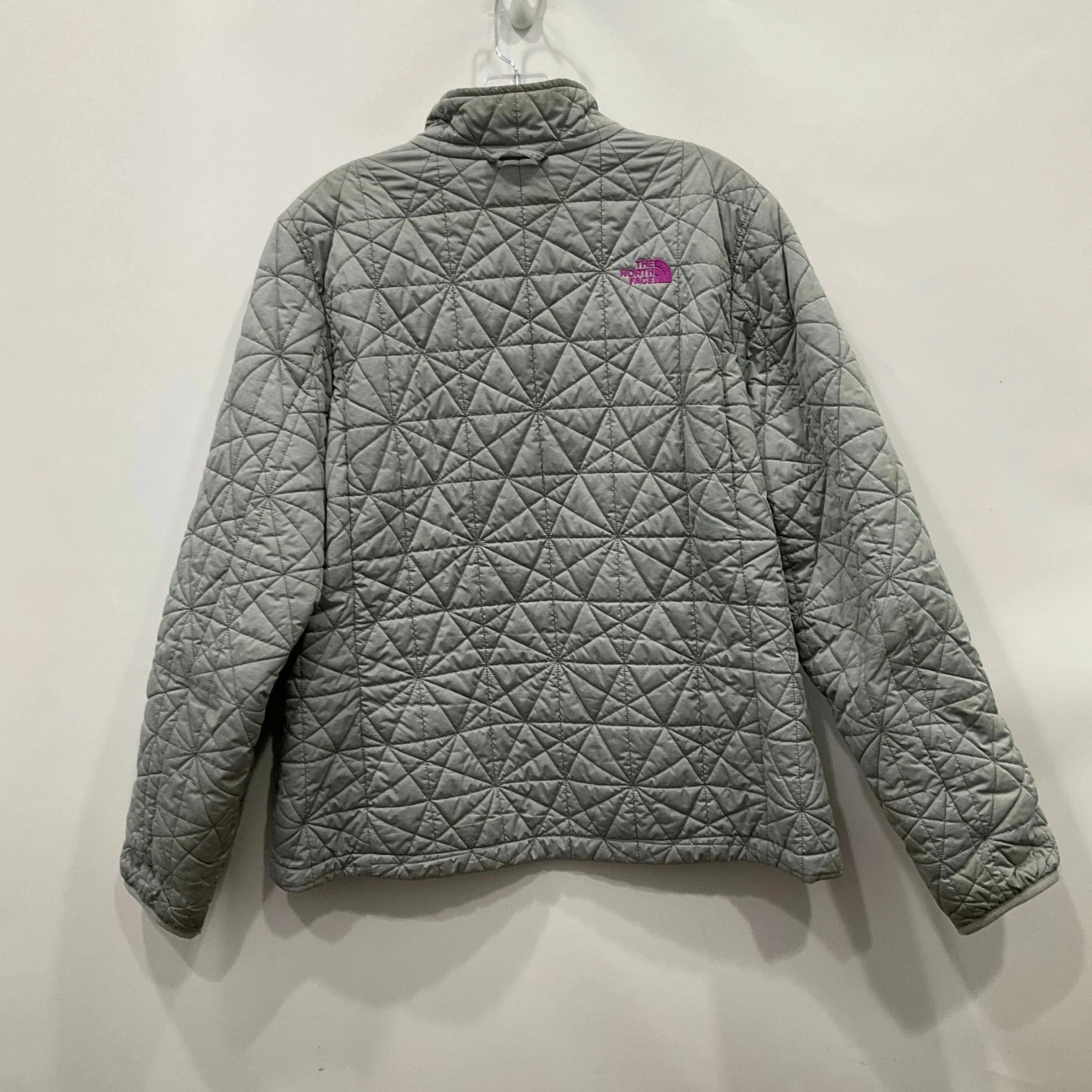 Jacket Puffer & Quilted By The North Face In Grey & Purple, Size: Xl